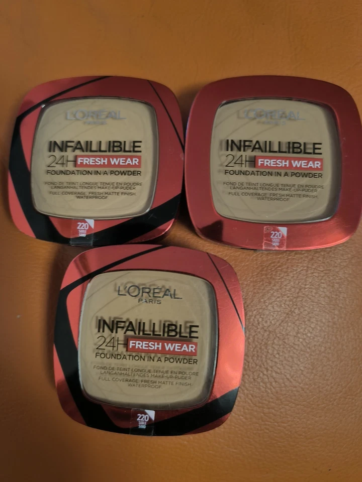 Loreal Paris Infaillible 24H Foundation in A Powder N220 Sand  3St Neu OVP - Bild 1 von 2