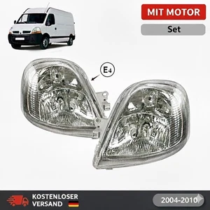 Juego de faros para Nissan Interstar 2003-2010 halógenos H1 H7 con actuador LWR - Imagen 1 de 9