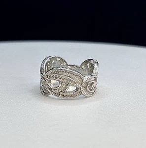 Mignon Faget Swirly Wave Sterling Silver Ring Size 9 - Picture 1 of 4
