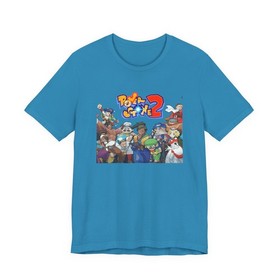 Power Stone 2 Dreamcast Cover Art 2000s Retro Unisex Jersey Short Sleeve Tee
