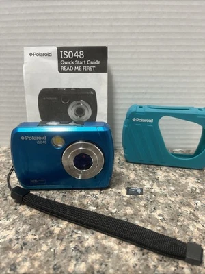 Polaroid IS048 Impermeável Vintage Point and Shoot Digicam 16mp - Imagem 1 de 4