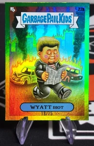 Wyatt Riot 2025 Topps GPK Green Day Battle of The Bands #22b Green Foil /75 - Picture 1 of 2
