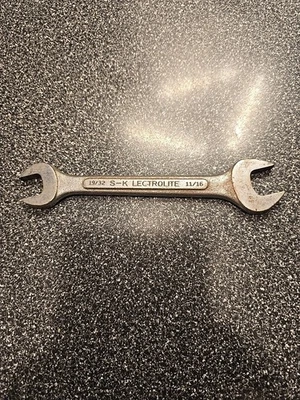 SK "LECTROLITE", 0-1922, 19/32" x 11/16" OPEN-END WRENCH, 7" LONG. - Image 1 of 2