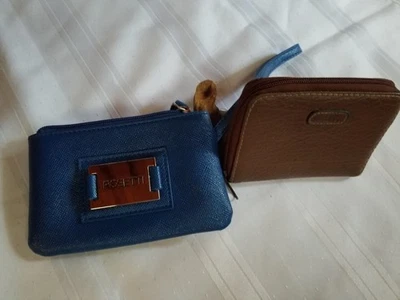 Rosetti Brown Faux Leather Wallet & Small Blue Zipper Wristlet Wallet NWOT. Nice - Image 1 of 4