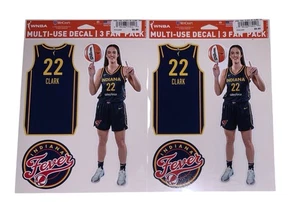 Adesivi decalcomania multiuso Caitlyn Clark Indiana Fever Basketball confezione da 3 fan WNBA  - Foto 1 di 3