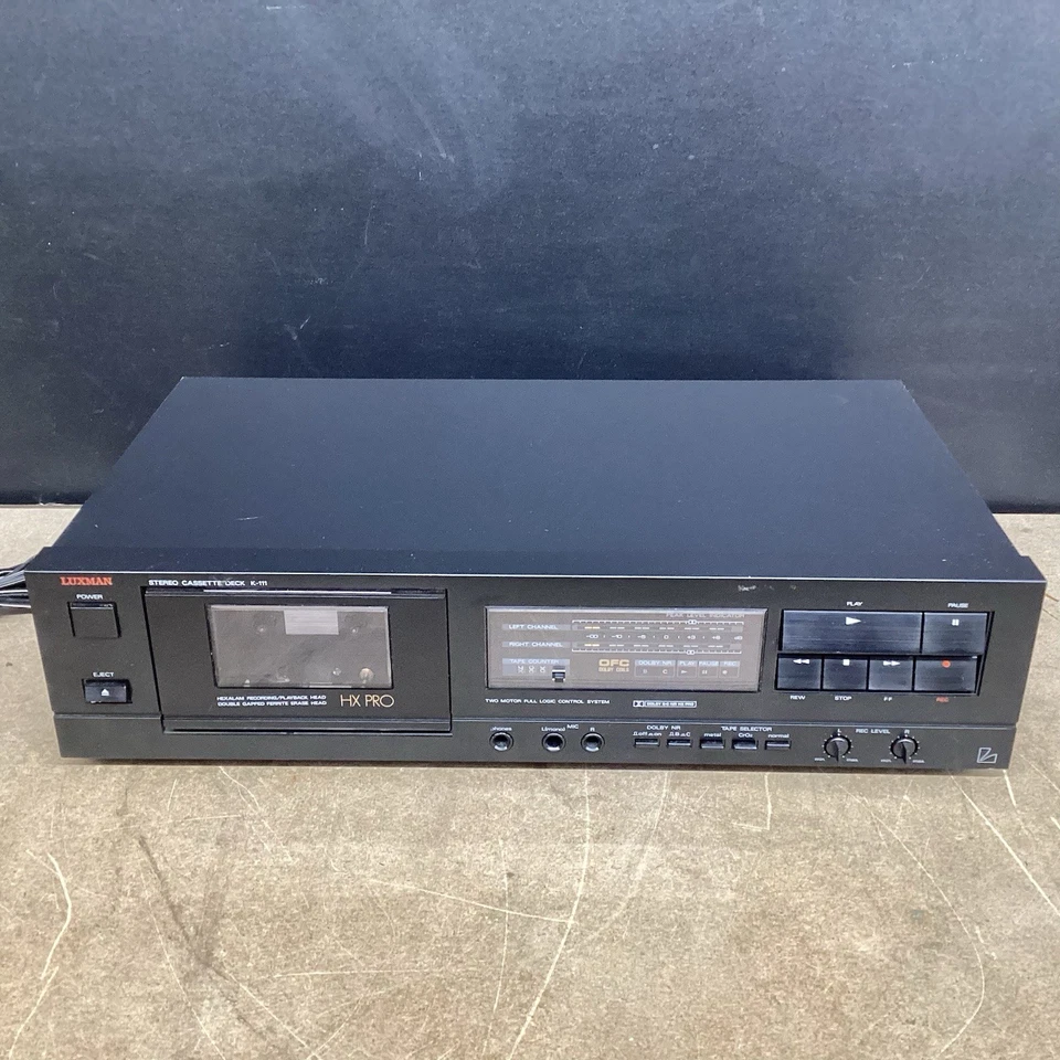 Cassette estéreo Luxman vintage K-111 probado Foto 1 de 4