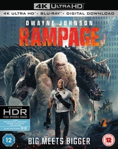 Rampage (4K UHD Blu-ray) Breanne Hill Demetrius Grosse Dwayne "The Rock" Johnson - Picture 1 of 2