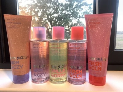 Victoria's Secret Rosa RARO Y2K POP JELLY 5 piezas Juego de Loción Niebla 👀💜💛🩷✨ Foto 1 de 4