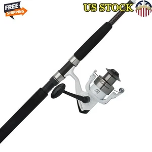Catfish Fishing Rod & Reel Combo Durable Spinning Tackle Medium Heavy Action New - Picture 1 of 7