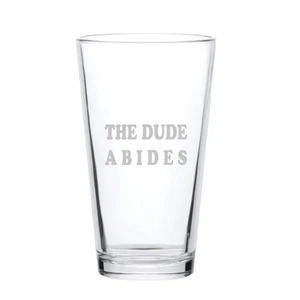 16oz Beer Mug - The Dude Abides - Picture 1 of 1