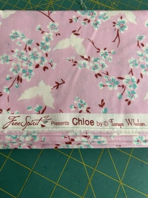 Edredón de algodón Tanya Wheelan Chloe tela mariposa rosa azul agua 1 Y F65 Foto 1 de 3