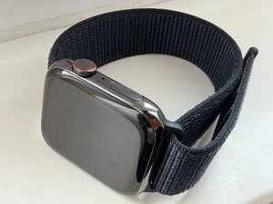 Apple Watch Series 6 44mm, GPS+Cellular - Edelstahl Graphit , Sport Loop Armband - Bild 1 von 13