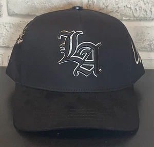 LA Los Angeles Black Snapback Hat - Picture 1 of 5