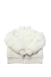 Mackage Womens Faux Fur Sherpa Full Zip Puffer Jacket White Size 13 - Picture 1 of 4