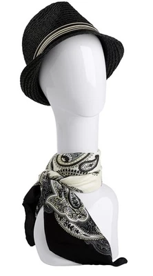 Cabeza de maniquí de plástico blanco brillante premium - 18 1/2ʺH Foto 1 de 2