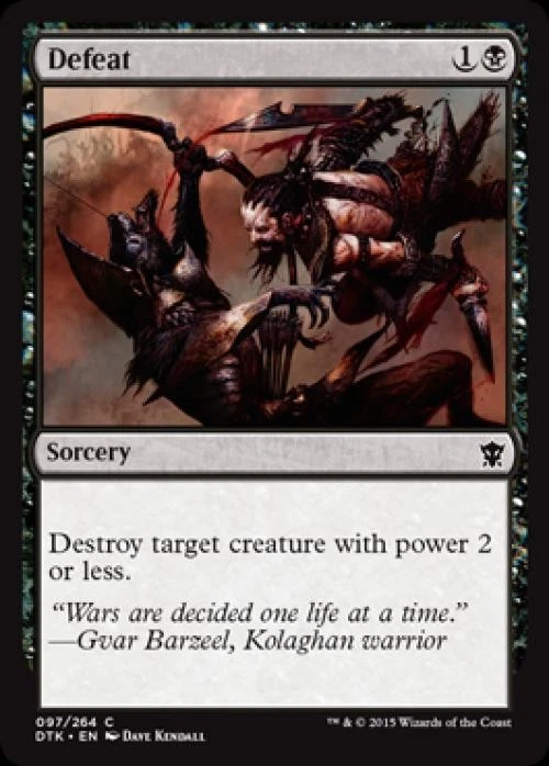 Defeat -Foil Near Mint MTG Dragons of Tarkir - Image 1 of 1
