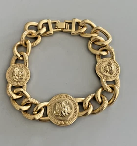 Unisex Versace Medusa Gold Chain Bracelet in Mint Condition & Free Deivery - Picture 1 of 5