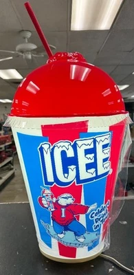 Vintage ICEE 24" Lighted Display Cup Lamp – Rare Advertising Collectible NEW!!! - Изображение 1 из 4