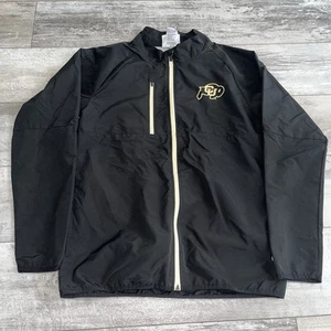 Chaqueta cortavientos Champion Colorado Buffaloes para hombre pequeña S negra cremallera completa logotipo - Imagen 1 de 10