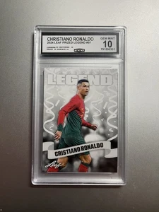 Cristiano Ronaldo 2024 Leaf Prized Legend CCG 10 Gem Mint Al Nassr B4 - Bild 1 von 2