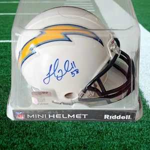 Los Angeles/San Diego Chargers signed handsigniert #58 Mini Helm *BITTE LESEN* - Bild 1 von 1