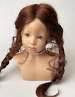 Boneka Real Hair Dolls Wig Braun Braids for Head Circumference 29cm/11 inch