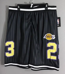New-MEN'S NBA LOS ANGELES LAKERS #23 BLACK SUMMER SHORTS .SIZE XL REG.$40๐๐ - Picture 1 of 8