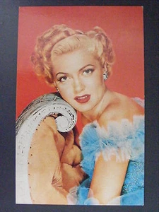 Lana Turner Sexy Movie Star Actress Pin-Up Girl Color Chrome Postcard Vintage - Picture 1 of 2