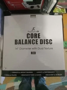 ProsourceFit Core Balance Disc Trainer 14” w Pump red fitness stability posture - Picture 1 of 5