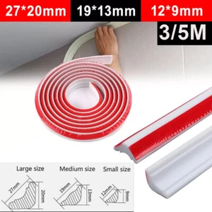 3M/5M Self-adhesive Wall Inner Corner Trim Molding Line Ceiling Edge Caulk Strip - Picture 1 of 18