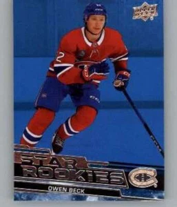 2023-24 Upper Deck Star Rookies Blue #9 Owen Beck RC Canadiens - Picture 1 of 2