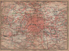 PARIS ET SES ENVIRONS. St-Germain-en-Laye Versailles St Cloud carte 1900 map