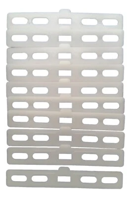 Paquete de 10 insertos de suspensión de tela ciega vertical para paletas superiores de tela Foto 1 de 2