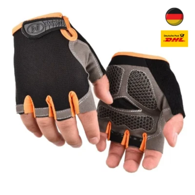 MARKENLOS Fahrradhandschuhe Sommer Sport Fingerlose Handschuhe Mountainbike -S -M - L - XL