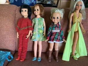 Vtg Crissy Tressy Velvet Tiffany Taylor Lot Dolls Clothes Ideal Toys 1969-1974 - Picture 1 of 12