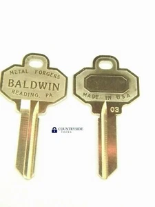 2 Totalmente Nuevos BALDWIN 5 PINES LLAVES BLANCAS Número de Modelo BAL8335152 (2 LLAVES EN TOTAL) - Imagen 1 de 1