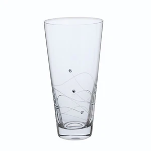 Dartington Crystal Glitz Conical Vase - 25 cm - Picture 1 of 1