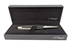 S.T. Dupont Defi Ball Point Pen, Black & palladium 405674 New In Box - Picture 1 of 2