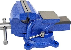 HFS(R) 5" Heavyduty Bench Vise Anvil Forged 360 Swivel Locking - Picture 1 of 9