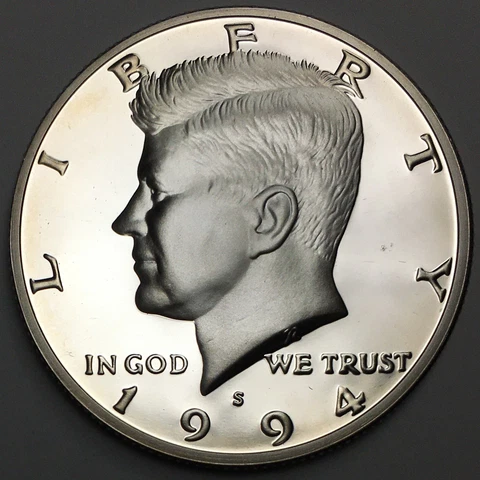 1994-S Silver Proof Kennedy Half Dollar - 90% Silver - (UNC) KM#A202c - HD94SS Cover