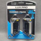 LUXPRO Combo Pack 2 Magnetic 180 Lumen LED Mini Triangle Area Light Broad Beam