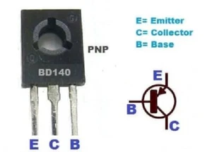 10 x BD140 Transistor PNP 80V 1,5A 12W Versand aus Deutschland !!Billig - Bild 1 von 1