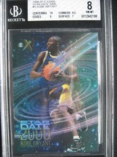 1996-97 Skybox E-X2000 Star Date 2000 #3 Kobe Bryant BGS 8 (Centering 10)