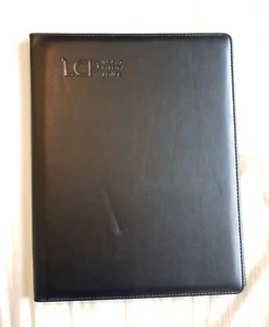Leather A4 Business Executive Zipper portfolio presentation folder case organise - Picture 1 of 8