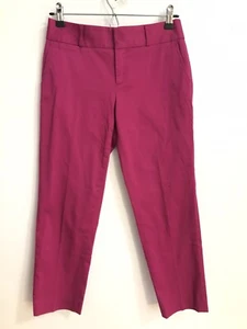 Banana Republic Cropped Pants Women's Size 0 Petite Trouser Preppy Pants Pink - Picture 1 of 7