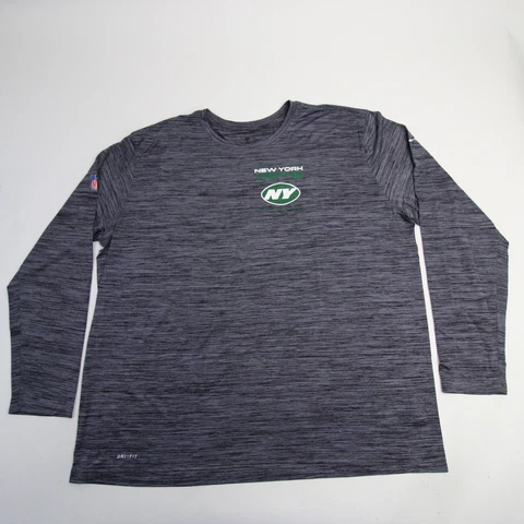 New York Jets Nike NFL On Field Apparel Dri-Fit Long Sleeve Shirt Men's New Cover