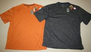 REEBOK Relaxed Fit SpeedWick Active Shirt Orange Blue Stripe XL 2XL 3XL - Picture 1 of 3