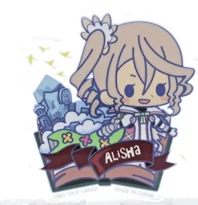 Tales of Zestiria Brooch Clear Pin Friends 2 es nino Kotobukiya Alisha Diphda - Picture 1 of 12