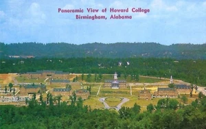 Postcard AL Birmingham Howard College (Samford University) Aerial View MNT c1960 - Picture 1 of 1