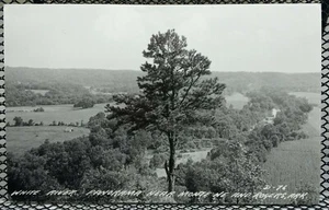Monte Ne Rogers AR Punto Panorama Río Blanco Años 40 De Colección RPPC Años 50 Arkansas - Imagen 1 de 2